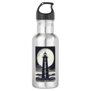 Pigeon Point Lighthouse California Moon Edelstahlflasche