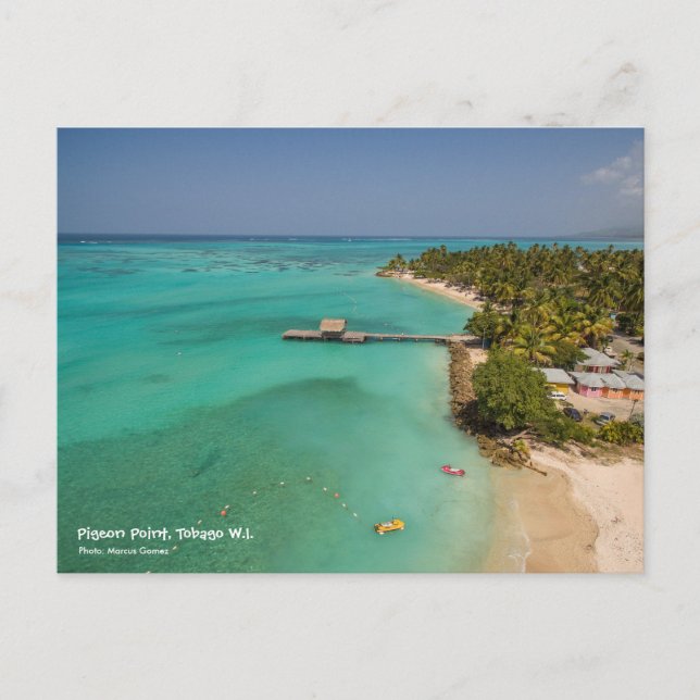 Pigeon Point Tobago Postkarte (Vorderseite)