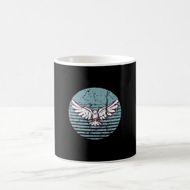 Pigeon Retro Kaffeetasse (Mittel)
