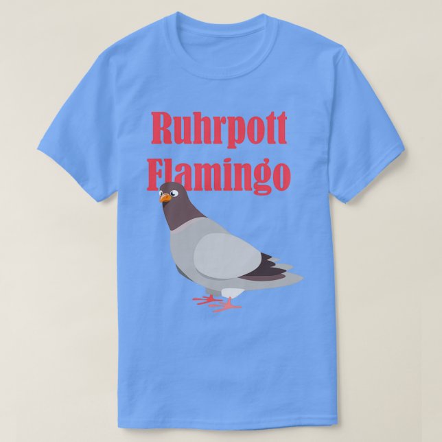 Pigeon Ruhrpott Flamingo T-Shirt (Design vorne)