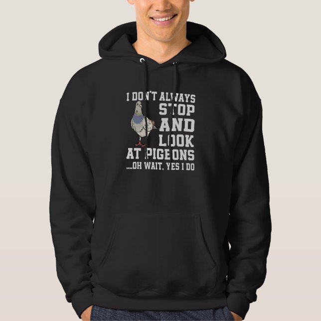 Pigeon   Saying Love Dove And Bird Hoodie (Vorderseite)