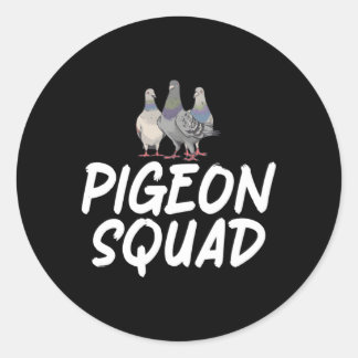 Pigeon Squad Taubenzucht Runder Aufkleber