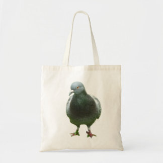 Pigeon sur un sac