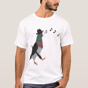 Pigeon Über Town Funny   T-Shirt