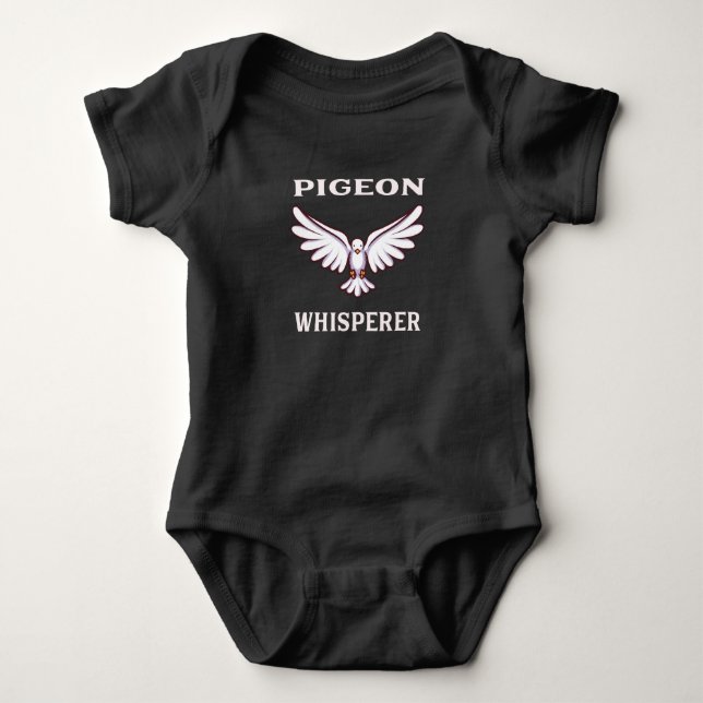 Pigeon Whisperer Baby Strampler (Vorderseite)