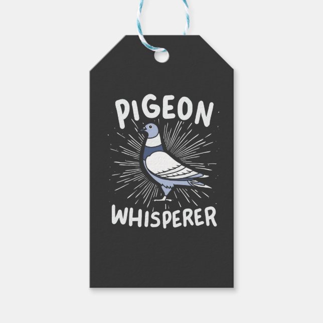 Pigeon Whisperer Geschenkanhänger (Vorderseite)