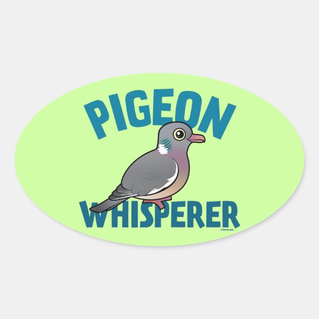 Pigeon Whisperer Ovaler Aufkleber (Vorderseite)