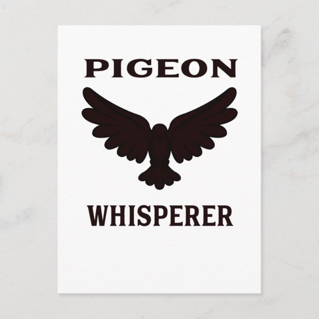 Pigeon Whisperer Postkarte (Vorderseite)