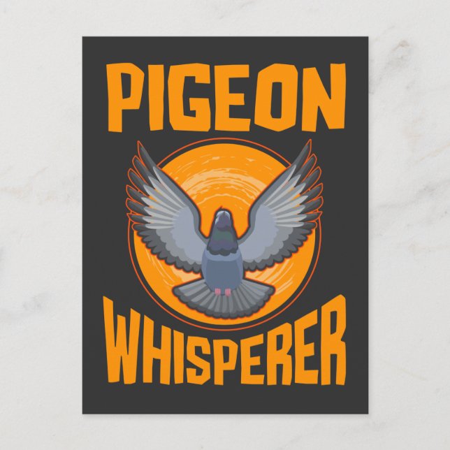 Pigeon Whisperer Vogelbeobachtung Pigeon Owner Postkarte (Vorderseite)