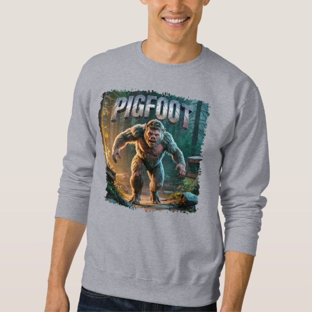 Pigfoot Fotocombo Creature Funny Sweatshirt (Vorderseite)