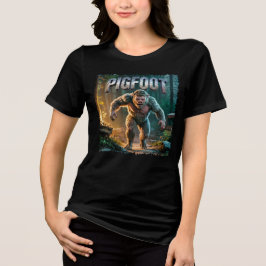 Pigfoot Fotocombo Creature Funny Tri-Blend Shirt