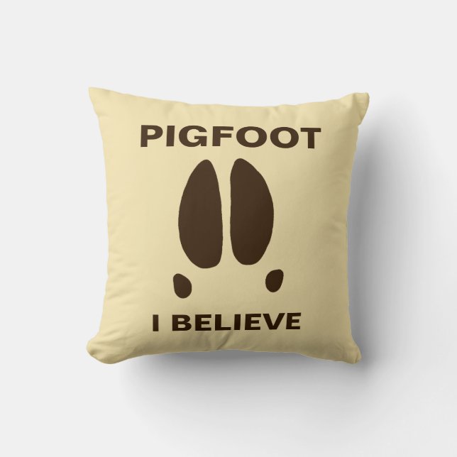 Pigfoot - Ich glaube Kissen (Vorderseite)