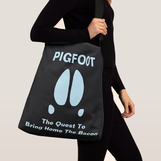 Pigfoot - Zuhause Bringen Sie das Bacon Tragetaschen Mit Langen Trägern (Von Nahem)