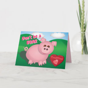 Piggie mit Truffles Feiertagskarte
