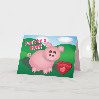 Piggie mit Truffles Feiertagskarte