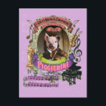 Piggienini Funny Pig Animal Composer Paganini Postkarte<br><div class="desc">Funny Niccolo Piggienini Great Animal Composer Serie Postcard mit einem niedlichen Ferkel mit dem weltbekannten klassischen Komponisten Paganini Look, klassischem Notenblatt, antiken Klavier- und Violininstrumenten Design, Musiknote und anderen Vintagen klassischen Musikelementen. Eine niedliche lustige Tierkomponisten-Parodie-Pun-Karte für klassische Musik hören und spielen Menschen. Senden Sie diese superclevere klassische Musik niedliche kleine...</div>