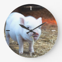 Piggin' Out Farm Life Horloge