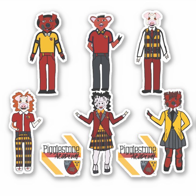 Pigglestone Academy Class Stickers Aufkleber (Vorderseite)