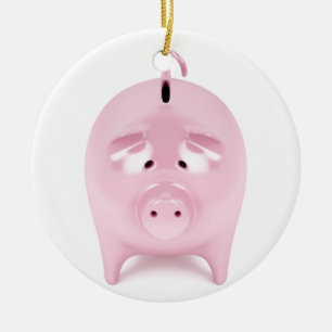 Piggy Bank Keramikornament