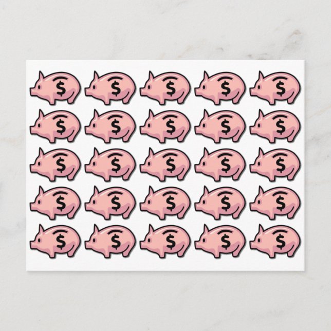 Piggy Banks Postkarte (Vorderseite)