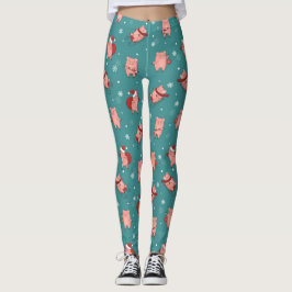 Piggy Christmas Leggings