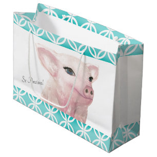 Piggy Geschenk-Tasche "so wertvoll " Große Geschenktüte