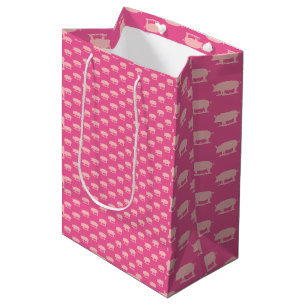 Piggy Lite Pink Wrapping Paper Mittlere Geschenktüte