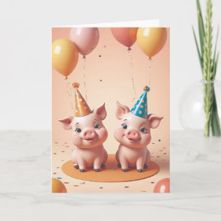 Piggy Party Time Karte