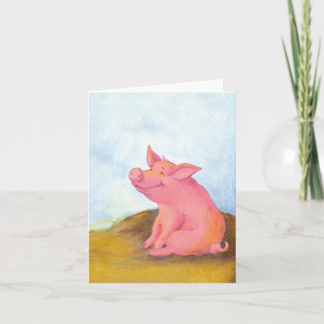 Piggy Pinkles / Carte pour notes (Devant)