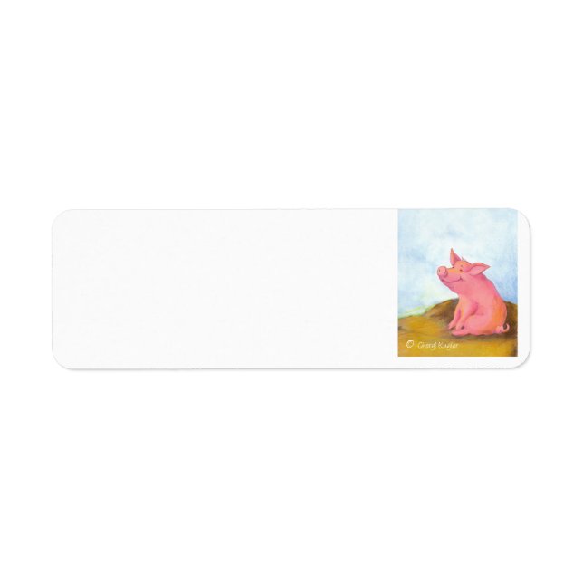 Piggy Pinkles / Rücksendeadresse (Vorne)