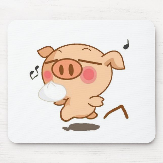 Piggy Pirouetten Mousepad (Vorne)