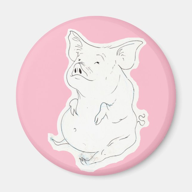 Piggy Porker Gros Magnet (Devant)