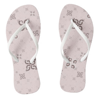 piggy rosa geometrisch flip flops