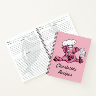 Piggy The Hamicide Maniac Cartoon Schweinefleisch Notizbuch