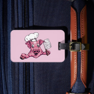 Piggy The Hamicide Maniac Koch Pig Art Travel Gepäckanhänger