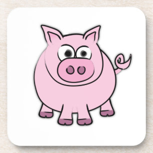 Piggy Throw Getränkeuntersetzer