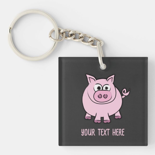 Piggy Throw Schlüsselanhänger (Vorderseite)