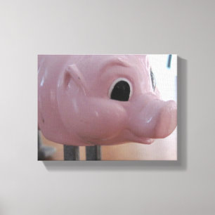 Piggy Vintager Spielzeugdruck Mitgliedstaates Leinwanddruck