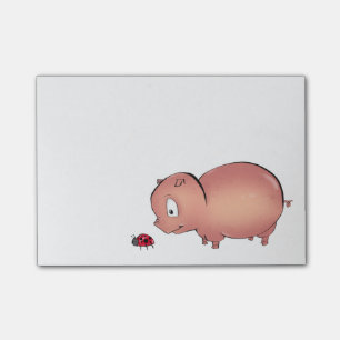 Piggy wenig folgt Marienkäfer Post-it Klebezettel