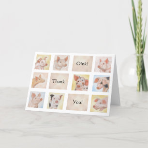 Piglet Danke Karte