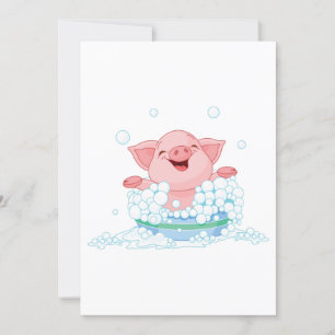 Piglet Invitation À Un Bain