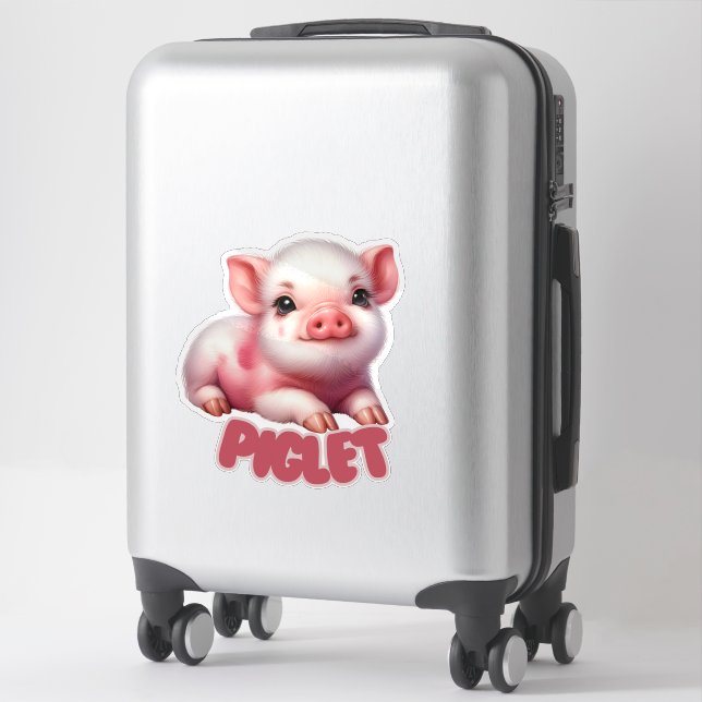 PIGLET - KINDERZIMMER STICKER (Koffer)