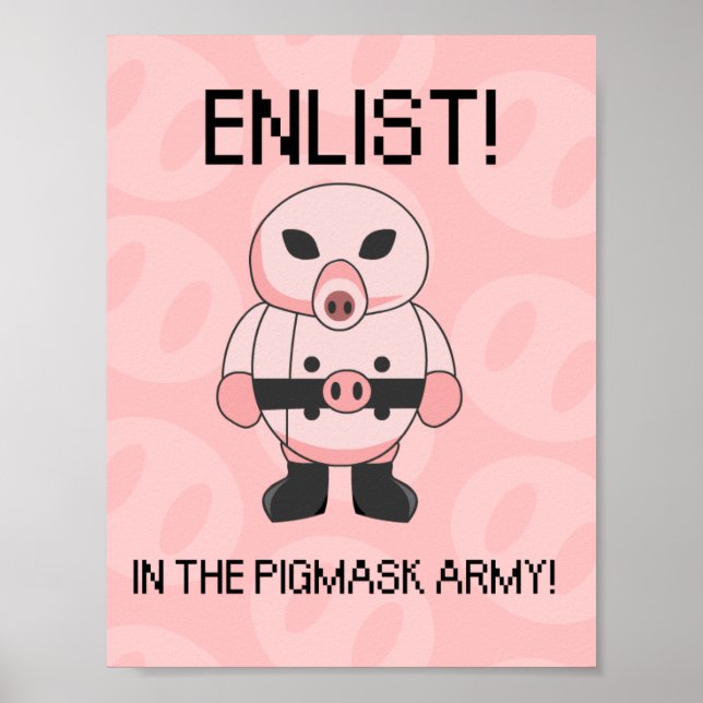 Pigmasken-Poster Poster (Vorne)