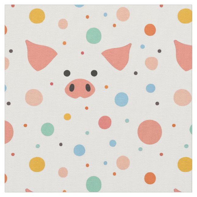 Pigmente und Polka-Punkte Stoff (Nahaufnahme)
