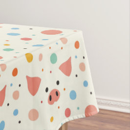 Pigmente und Polka-Punkte Tischdecke