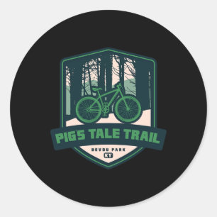 Pig's Tale Trail - Devou Park, Kentucky Runder Aufkleber