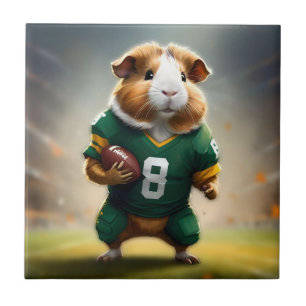 Pigskin Prodigy: Die Guinea Pig Quarterback Fliese