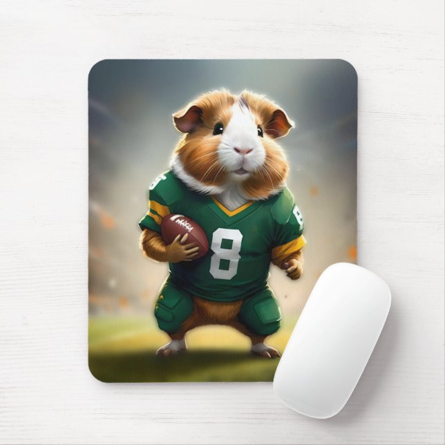 Pigskin Prodigy: Die Guinea Pig Quarterback, Mousepad (Mit Mouse)