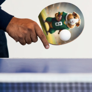 Pigskin Prodigy: Die Guinea Pig Quarterback Tischtennis Schläger