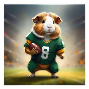 Pigskin-Profi: Der Meerschweinchen-Quarterback, Fotodruck